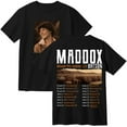 thumbnail image 2 of Maddox Batson Road To Indio Tour 2025 Merch Cotton T-Shirt Women Men Casual Crewneck Short Sleeve Tee, 2 of 3