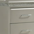 thumbnail image 4 of Wooden Dresser with Eight Spacious Drawers and One Door Shelf Silver, 4 of 5