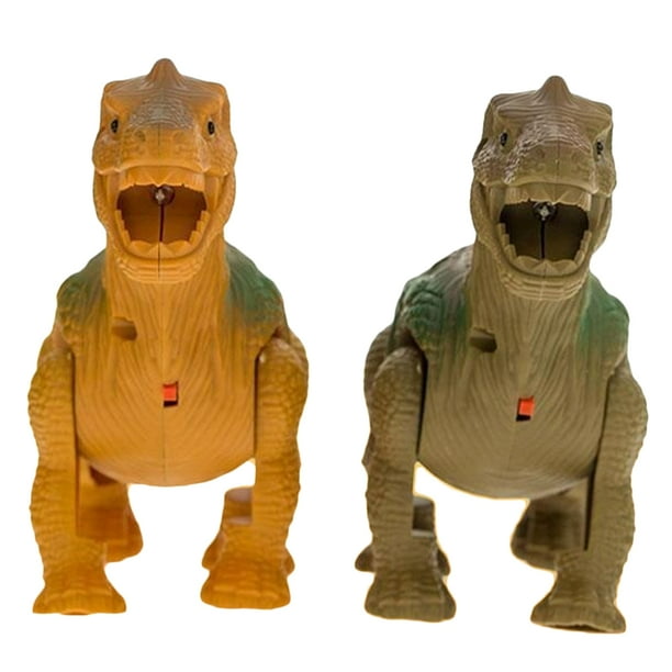 Dinosaurios eléctricos que caminan, juguetes con sonido ligero, modelo de animales para niños
