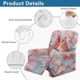 thumbnail image 4 of SCRAWLGOD Cardinal Peach Blossom Recliner Chair Covers Stretch Reclining Cover for Recliner Chair Washable 1 Seat Chair Covers for Reclining Chairs with Elastic Band for Dogs Pets, 4 of 7