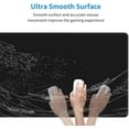 thumbnail image 4 of Extended Gaming Mouse Pad, Large Gaming Mouse Waterproof with Stitched Edges, Non-Slip Desktop Pad for Home and Office, Level Up Your 31.5x11.8 Inch\u2026 (Black Wave), 4 of 6