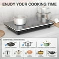 thumbnail image 5 of VBGK Induction Cooktop 24 Inch 2 Burner 4000W Plug Electric Burner Countertop Hot Plate for Cooking 110v,3H & Auto Shutdown Induction Burner,Child Lock Electric Cooktop, 5 of 7