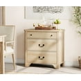 thumbnail image 6 of WAMPAT 3 Drawer Dresser for Bedroom，Modern Farmhouse Wood Dresser Storage Cabinet Chest of Drawer for WAMPAT Bedroom Living Room,Brown, 6 of 8