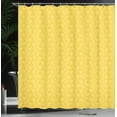thumbnail image 3 of Ambesonne Tulip Shower Curtain, Yellow Monochrome Flowers, 69"Wx70"L, Mustard White, 3 of 4