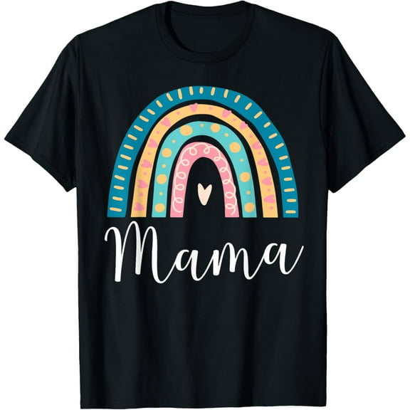 Mama Rainbow Gifts For Women Mom Family Matching Birthday T-Shirt
