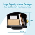 thumbnail image 5 of Architectural Mailboxes Patriot Plastic, Large, Post-Mount Mailbox in Black, 5 of 14