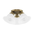 thumbnail image 5 of Livex Lighting Edgemont Ceiling Mount in Antique Brass, 5 of 8