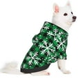 thumbnail image 5 of KLL Christmas Pattern At Buffalo Plaid for Basic Dog Hoodie - Pet Hoodie Sweater with Leash Hole - Cute Dog Sweatshirt - Pet Clothes Hooded Sweatshirt for Dog & Cat -Medium, 5 of 8