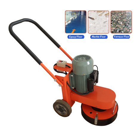 

INTBUYING Concrete Floor Grinder Ground Polishing Machine Heavy Duty Hand-Push Concrete Grinding Machine 220V