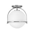 thumbnail image 1 of Hinkley 3403BN Somerset 12" Brushed Nickel 1-Semi-Flush Mount Ceiling Light, 1 of 1