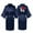 Navy, variant on Womens Valentine'S Day Satin Nightgown Bride Bridesmaid Solid Silk Pajamas And Back Print, I Love My Boyfriend For Wedding Party Getting, Ice Silk Bathrobes, Home Clothes Black