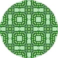 thumbnail image 1 of Ahgly Company Machine Washable Indoor Round Transitional Forest Green Area Rugs, 5' Round, 1 of 7