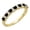 Black Diamond, variant on Collection 0.75 Carat (ctw) Round Blue & White Diamond Bridal Anniversary Wedding Band for Women in 10K White Gold, Size 10