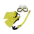 thumbnail image 2 of Juego de esnórquel Shamjiam con aletas gafas de natación tubo de respiración para buceo Amarillo EUTalla 35to39, 2 of 8
