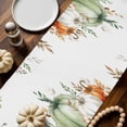thumbnail image 2 of Fall Pumpkin Table Runner, Autumn Thanksgiving Kitchen Dining Table Decoration for Home Party Decor 13x120 Inches, 2 of 9