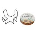 thumbnail image 4 of 8Pcs Rhinestone Painting Coasters Rustic Pastoral Style Sparkling Odourless Coaster Rhinestone Art Kit for Family DIY, 4 of 4