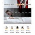 thumbnail image 5 of Red Stripe Blackout Curtains 39 Inches Long for Bedroom, Grey Moire Ombre Geometric Modern Abstract Thermal Insulated Room Darkening Black Out Window Curtain Panels Grommet Drapes for Living Room, 5 of 8