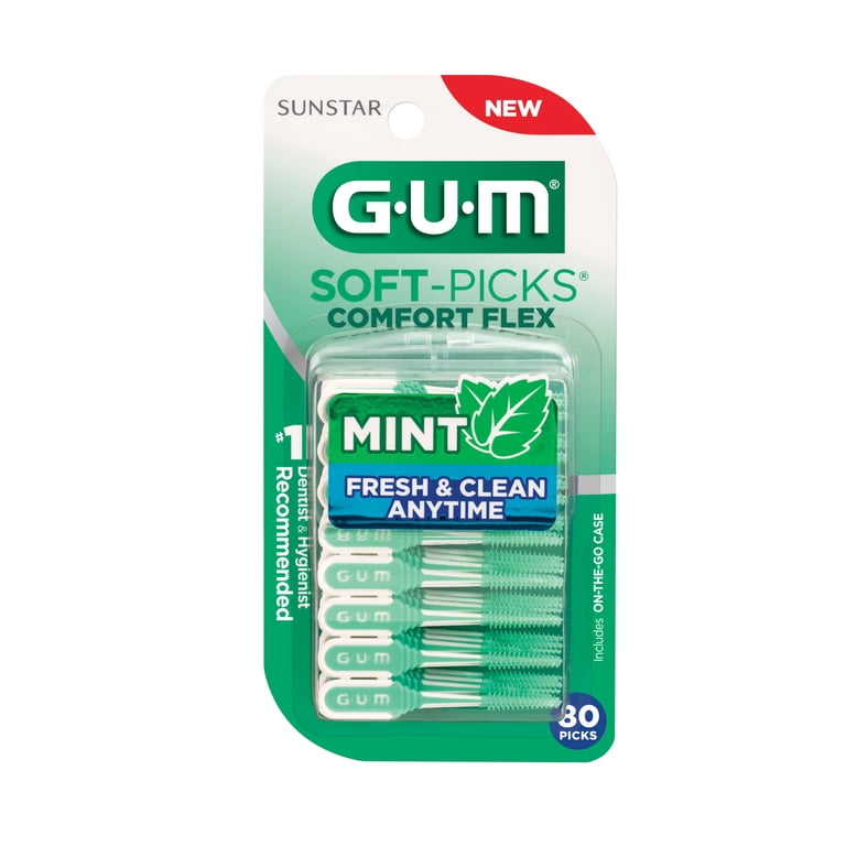 GUM Soft Picks Comfort Flex, Mint Flavored Dental Picks
