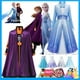 thumbnail image 2 of Disney Frozen 2 Anna Elsa Para Niñas Vestido Cosplay Reina De Nieve Princesa Para Niña Disfraz Niños Ropa Halloween Fiesta, 2 of 4