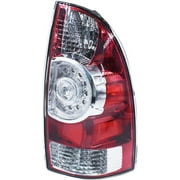 Replacement for 2005-2015 Tacoma Pickup Truck Red Clear Rear Tail Lights Brake Lamps Passenger Side Replacement