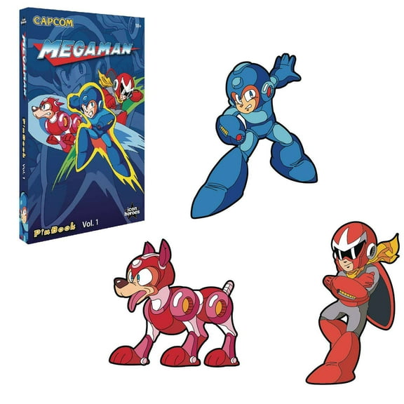 Mega Man Classic Enamel Pins PinBook Vol. 1