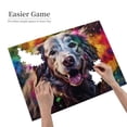 thumbnail image 2 of 500 Piece Vibrant Splatter Art Dog Jigsaw Puzzle For Adults Colorful Canine Artwork, Challenging & Relaxing Brain Exercise, Stress Relief Activity, Thoughtful Gift, 2 of 7
