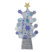 Christmas Tree Card, 3D Christmas Card Vivid Colors Envelope Included Widely Used Proper Size  For Party Pink,Blue