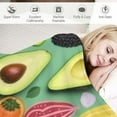 thumbnail image 3 of BCIIG for Avocado Throw Blanket Avocado Super Soft Fleece Blanket Holiday Theme Home Decor Fuzzy Warm and Cozy Throws for Bedding, Couch and Gift 60x80in, 3 of 6