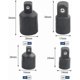 thumbnail image 2 of Set of 4pcs 1/2", 3/8", 1/4" Increaser and Reducer Adapters for Sockets to Keys, 2 of 4