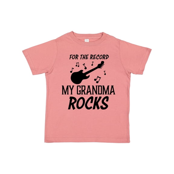 Inktastic For the Record My Grandma Rocks Boys or Girls Toddler T-Shirt