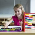 thumbnail image 4 of BESTSKY Math Learning Toy 1Pc 10 Rows Wood Abacus Stand Kids Early Educational Supply,7.87, 4 of 7