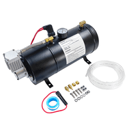 Heavy Duty 200 PSI Air Compressor For Train Horns & Air Suspension - 12V Power, 3/8" NPT Fittings