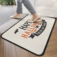 thumbnail image 4 of Halloween Pumpkin Ghost Front Door Mat Anti Slip Pumpkin Skull Bat Spider Welcome Mat Retro the Indoor Door Mat/Outdoor Crystal Velvet 30x17 Inches, 4 of 7