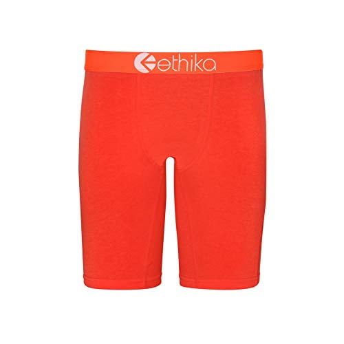 Ethika Boys Staple Boxer Briefs Orange Assorted, Large
