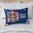 thumbnail image 4 of Patriotic Miniature American Shepherd Celebrates 4th of July Quilt Pillowcase MAS Dog Lover Gifts Throw Pillow Cover Bed Home Decor - 02009, 4 of 5
