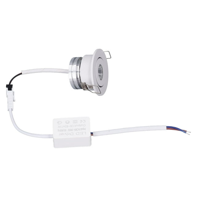 Mini Luz Empotrable LED, Focos de iluminación Suave de Ángulo Ajustable, CA 85-265 V, Simplicidad de Moda, 5 W, Para Techos Interiores, Gabinetes, Vitrinas y Más