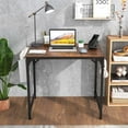 thumbnail image 2 of Costway 32" Computer Desk Small with Charging Station Storage Bag & Headphone Hook, 2 of 10