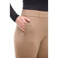 thumbnail image 4 of Rekkuna Women's Pull-On Silky Soft Gutsy Knit Office-Yoga Trouser with Pockets (Medium, Dark Sand), 4 of 6