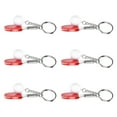 thumbnail image 4 of Lishi Table Tennis Keychain Set - 6 Pieces of Alloy Rings for Bags and Keys (Unisex), 4 of 20