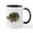 White/Black Inside, variant on CafePress - Wolf In The Snow2000 Mugs - 11 oz Ceramic Mug - Novelty Coffee Tea Cup