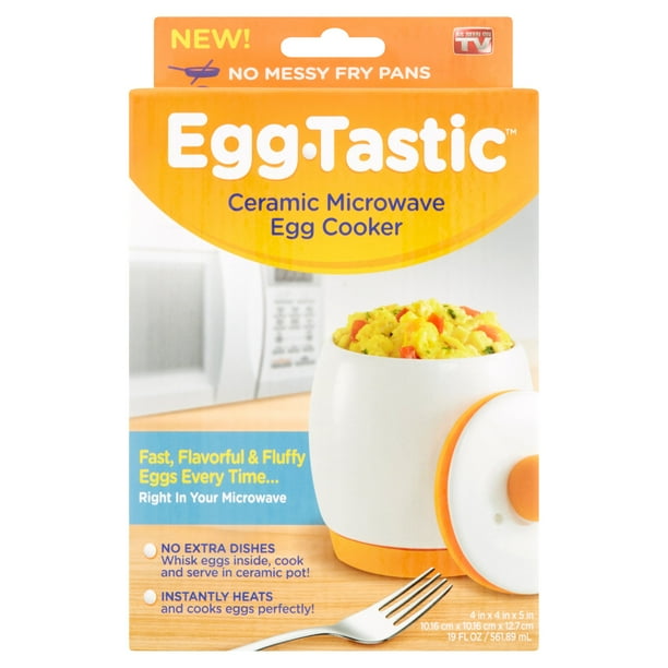 EggTastic 19 fl oz Ceramic Microwave Easy Egg Cooker!
