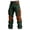 Dark Green@GC@, variant on Mens Baggy Cargo Pants Wide Leg Knit Pants for Men Trendy Elastic Waist Patchwork Color Soft Athletic Joggers With Pocket