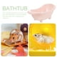 thumbnail image 5 of BRIGHTFUFU Bañera de plástico para hámster, baño para cobayas, baño para hámster pequeño, sala de arena, 5 of 8