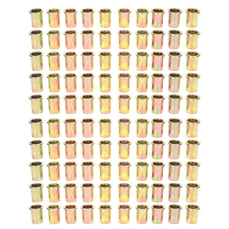 

100Pcs Steel Rivet Nut ColorPlated Zinc M12 Fastener Hardware Industrial Supplies