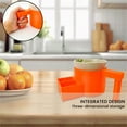 thumbnail image 5 of Orange Tea Cup Holder with Side Storage - 10cm Diameter Anti- Coffee Mug Holder with Comfort Grip Handle - for Hot/Cold Drinks Indoor & Outdoor Use, 5 of 5