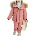 thumbnail image 6 of qelini Toddler Snowsuit for Girls Boys Waterproof Windproof Ski Suits Warm Insulated Hooded Outdoor Overalls Winter Outfits, 6 of 7
