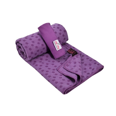 Yoga Towel, Yoga Mat Towel Non Slip Absorbent 72”x24” Microfiber Vinyasa Hot Yoga Bikram Mat Towel Hand Towel