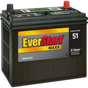 EverStart Maxx Lead Acid Automotive Battery, Group Size 51 12 Volt, 500 CCA