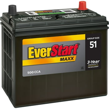 EverStart Maxx Lead  Automotive Battery, Group Size 51 (12 Volt/500 CCA)