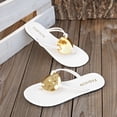 thumbnail image 7 of Xdegoge Womens Flip Flop Sandals Flat Thong Slippers Fashion Metal Decor Slip On Beach Casual Open Toe Shoes for Daily Wear, 7 of 7